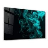Green Smoke | Glass Wall Art