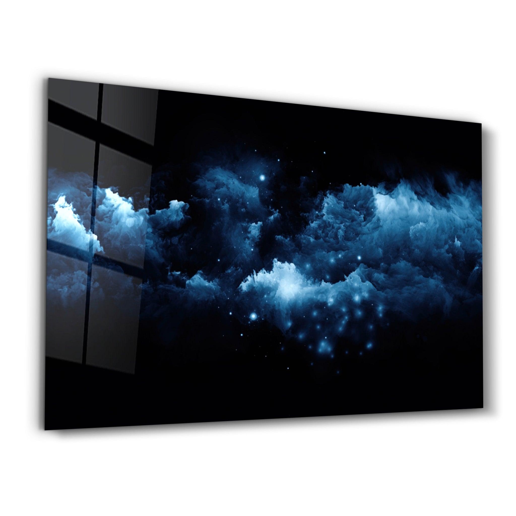 Abstract Night View | Glass Wall Art - Artdesigna