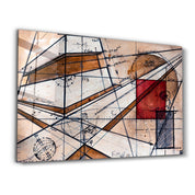 Abstract Calculus | Glass Wall Art - Artdesigna