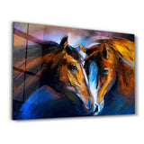 Wild Horses | Glass Wall Art
