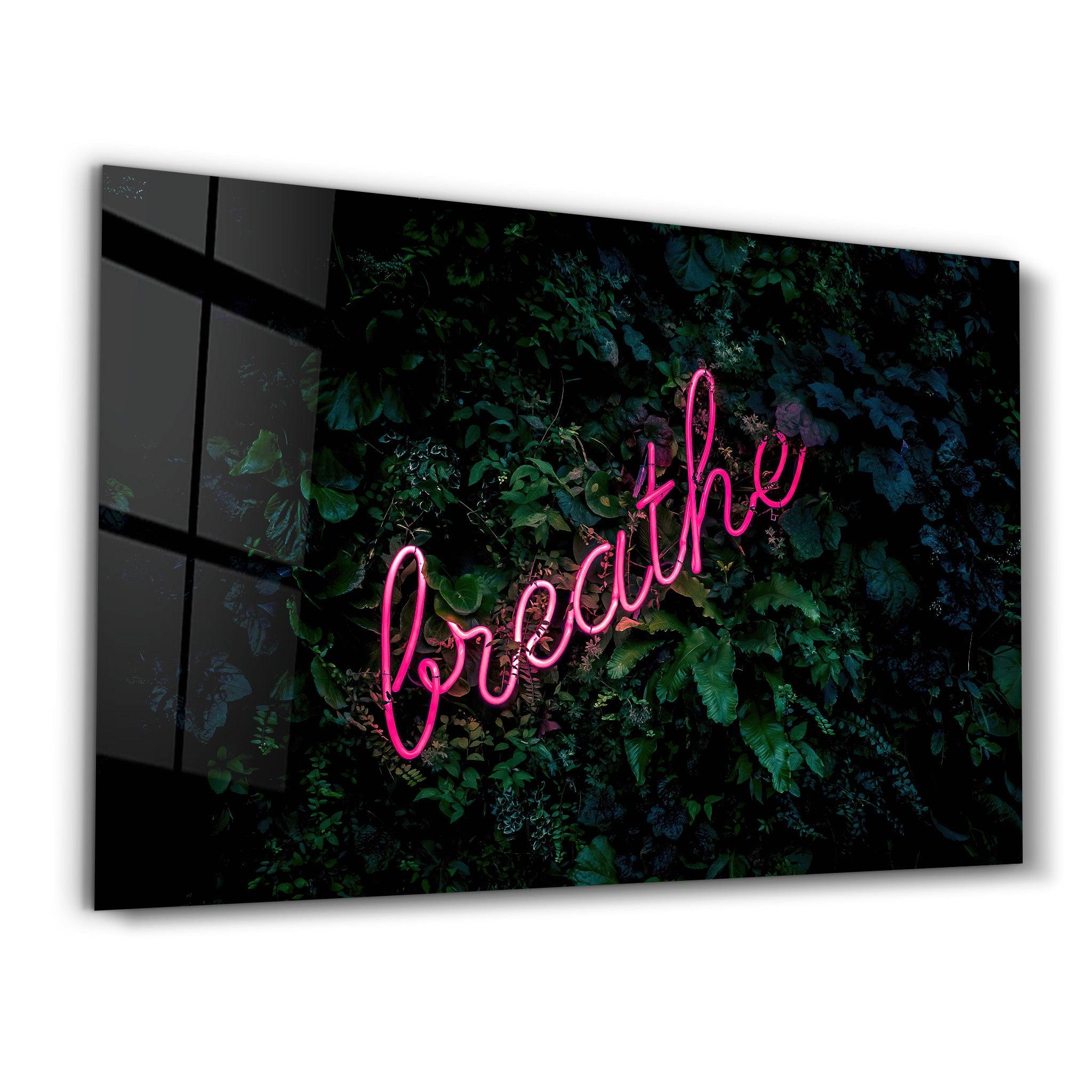 Breathe | Designer's Collection Glass Wall Art - Artdesigna