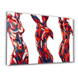 Abstract Bodies | Glass Wall Art