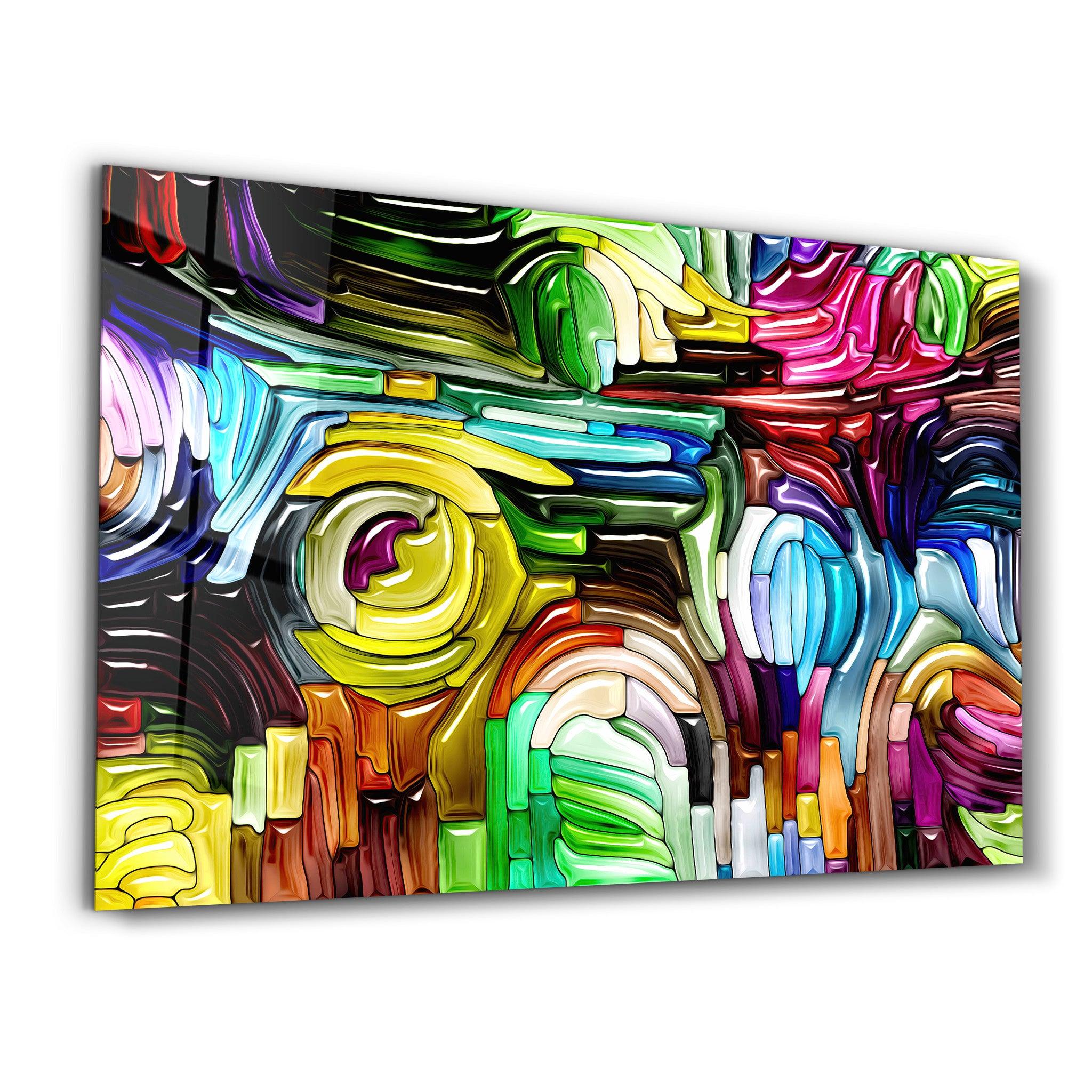 Mosaica1 | Designer's Collection Glass Wall Art - Artdesigna