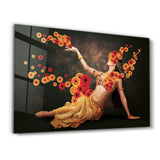Oriental Dancer | Designer's Collection Glass Wall Art