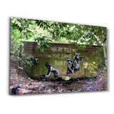 Banksy - We are all in the same boat | Glass Wall Art