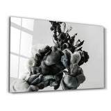 Black Smoke | Glass Wall Art