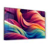 Silky Waves | Glass Wall Art