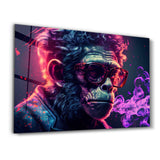 Mr. Monkey - Cyberpunk | Designer's Collection Glass Wall Art