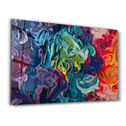 Dance of Oil Paints | Glass Wall Art - Artdesigna