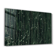 Dark Green Marble | Glass Wall Art - Artdesigna