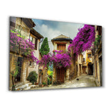 Old Village in Aegean | Glass Wall Art