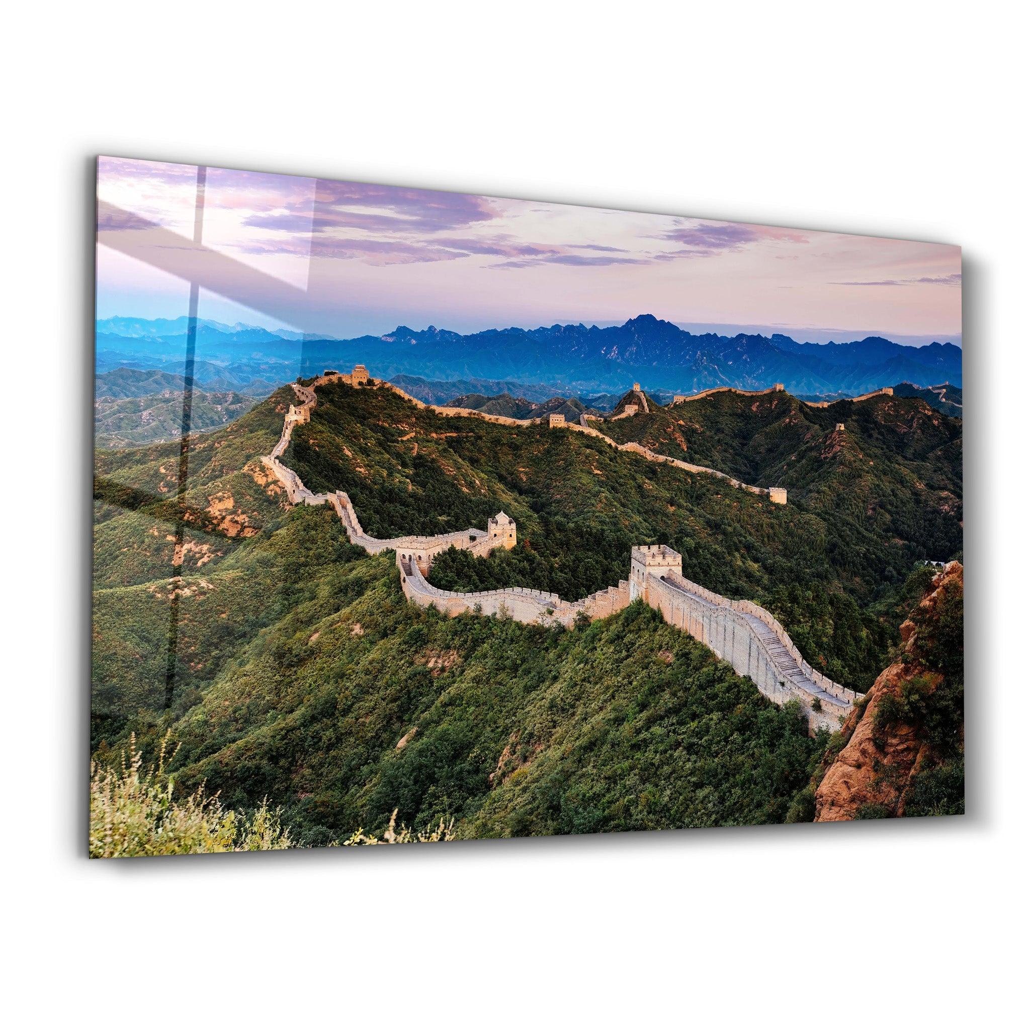 The Great Wall of China | Glass Wall Art - Artdesigna