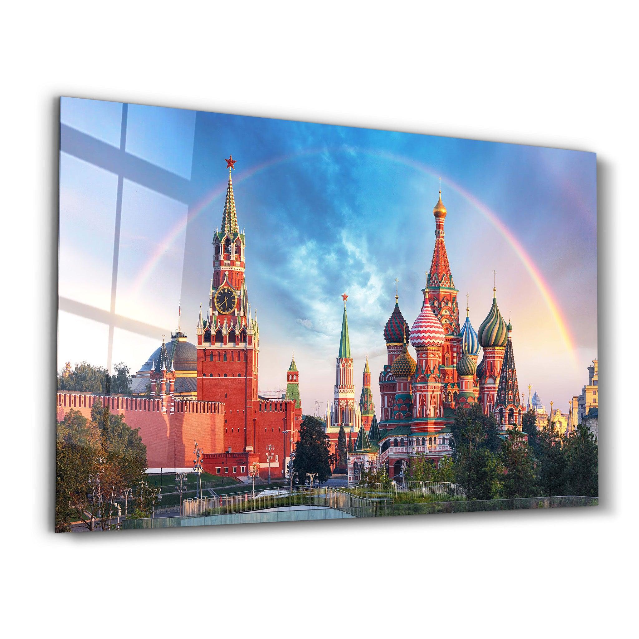 Moscow - Russia | Glass Wall Art - Artdesigna