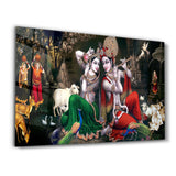 Lord Krishna | Glass Wall Art