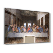 Leonardo da Vinci's The Last Supper (1495-1498) | Glass Wall Art - Artdesigna