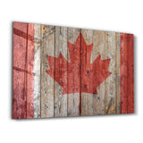 Flag Of Canada | Glass Wall Art