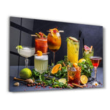 Cocktails V2 | Glass Wall Art