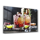 A Winter Cocktail | Glass Wall Art