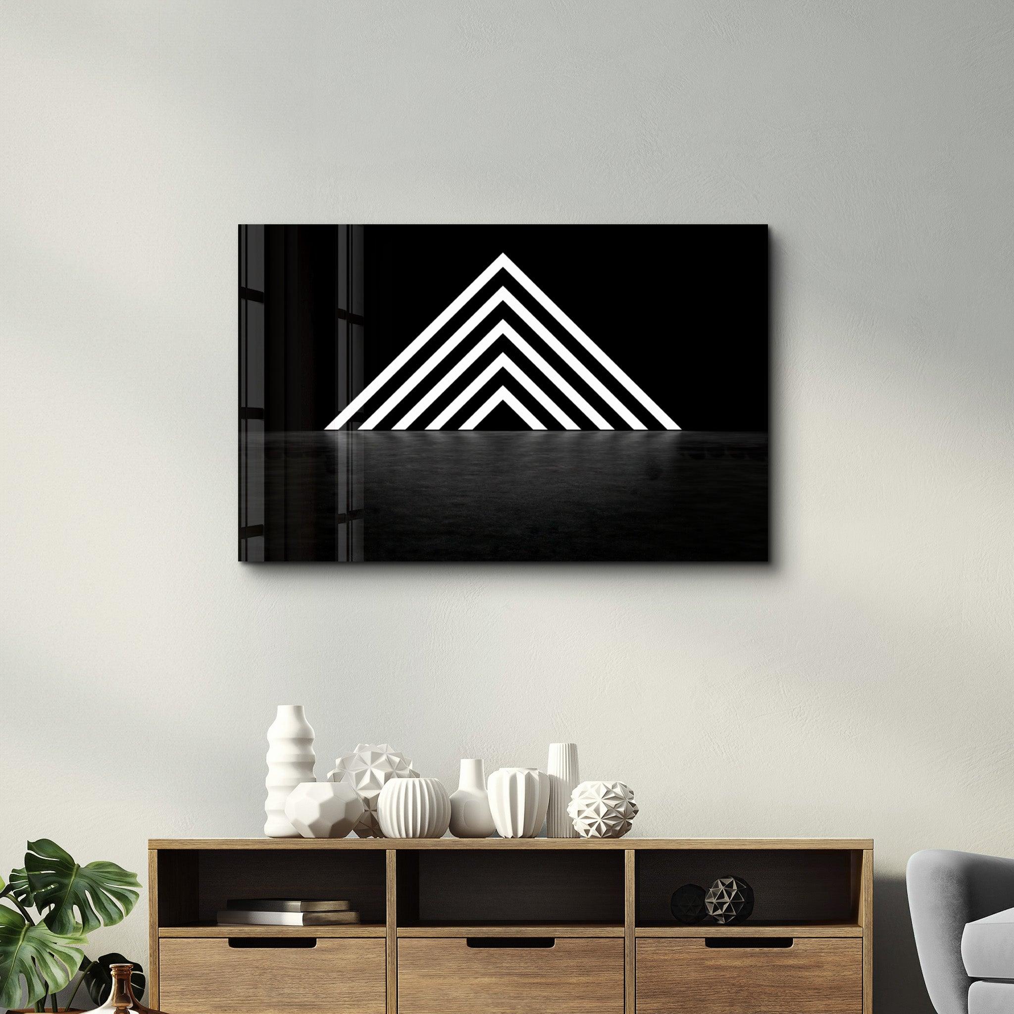 Mystic Triangle Gate | Glass Wall Art - Artdesigna