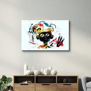 Abstract Colorful Kid | Glass Wall Art - Artdesigna