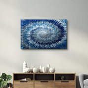 Shades Of Blue | Glass Wall Art - Artdesigna