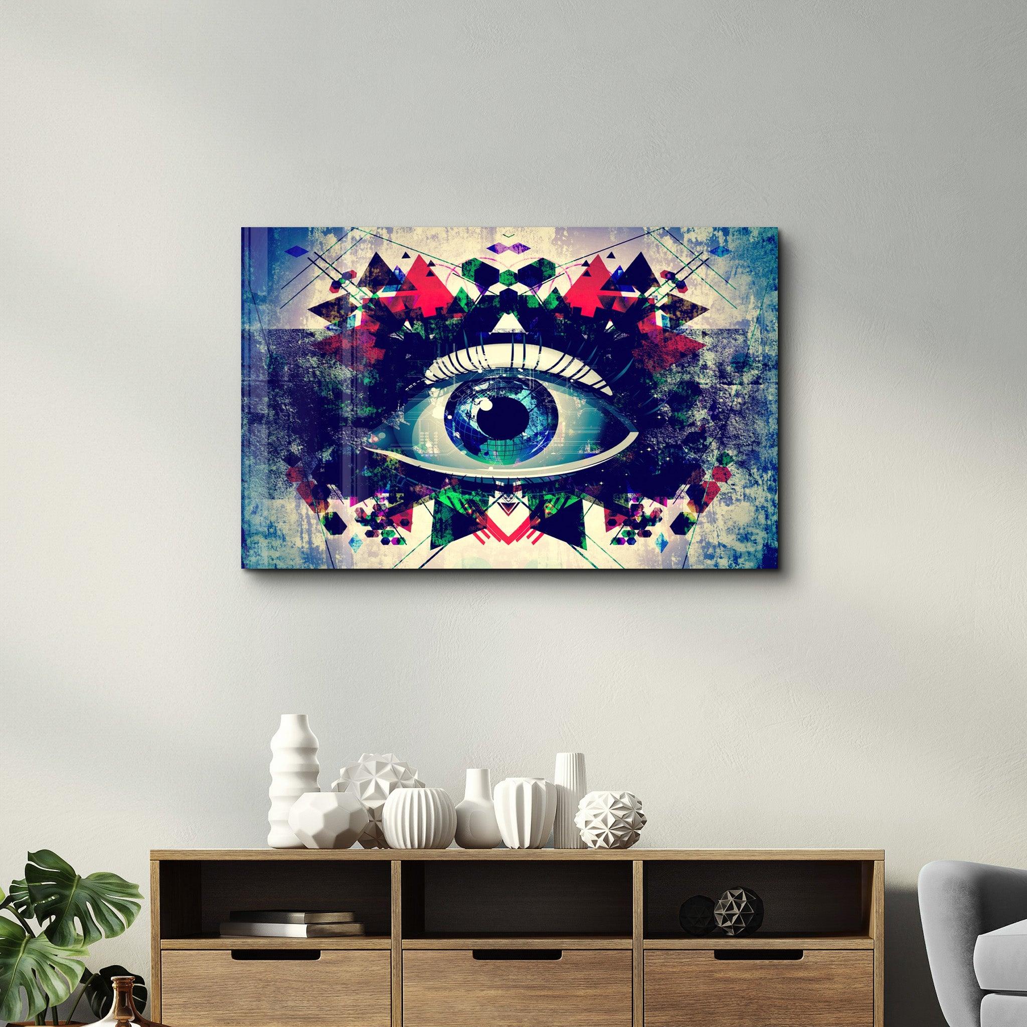 Modern Eye | Glass Wall Art - Artdesigna