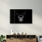 The French Bulldog | Glass Wall Art - Artdesigna