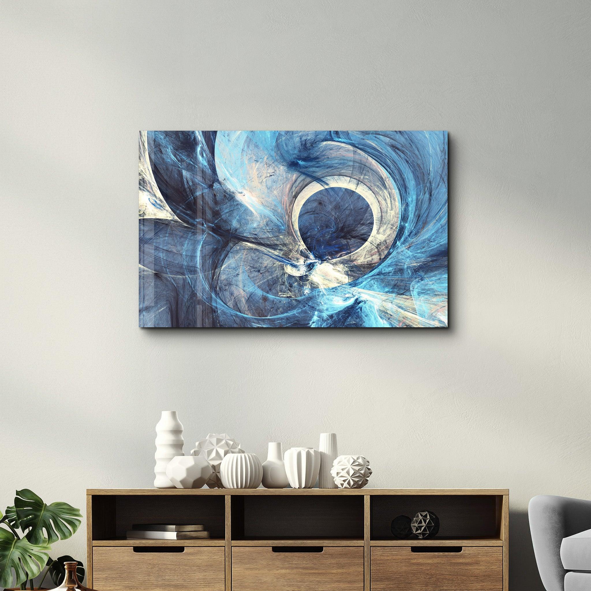 Cosmic Vortex | Glass Wall Art - Artdesigna