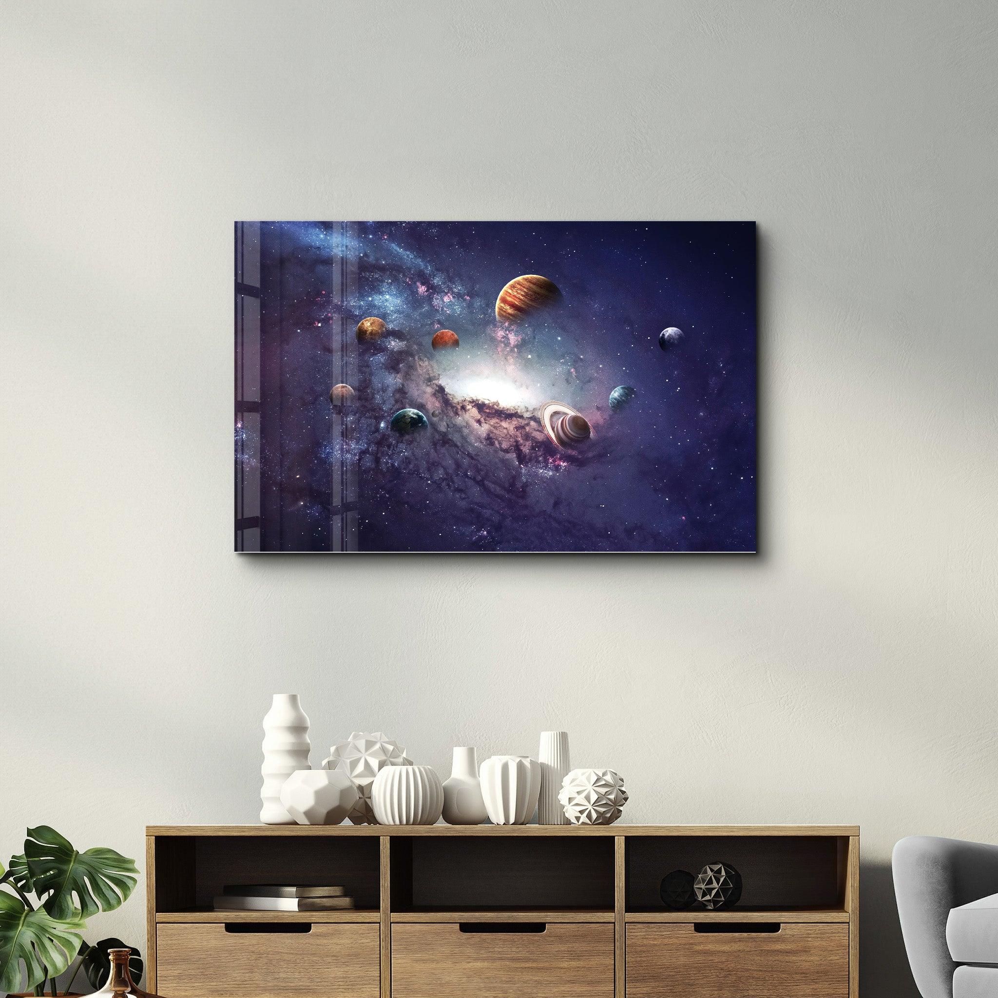 Galaxy | Glass Wall Art - Artdesigna