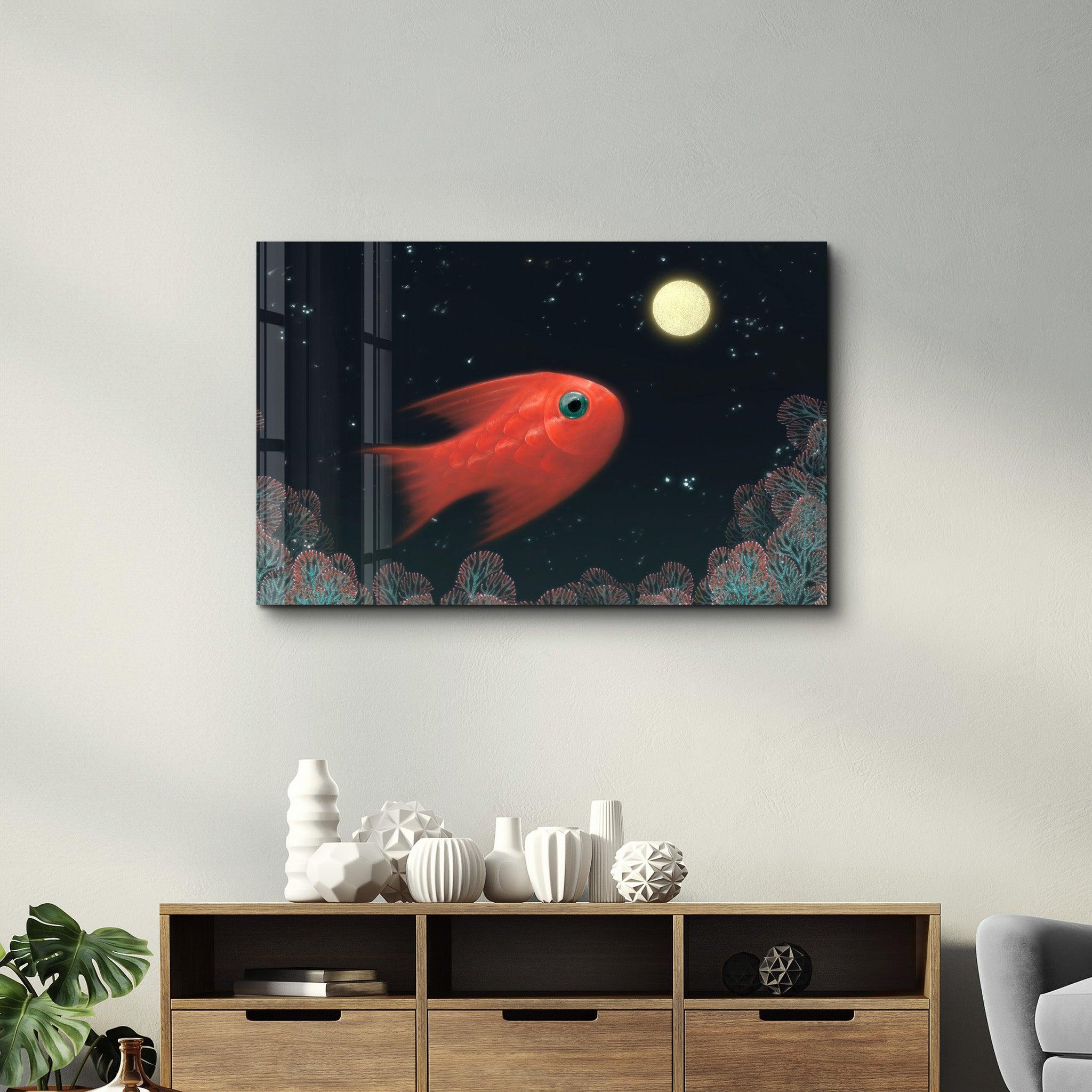 Aquarium Fish | Glass Wall Art - Artdesigna