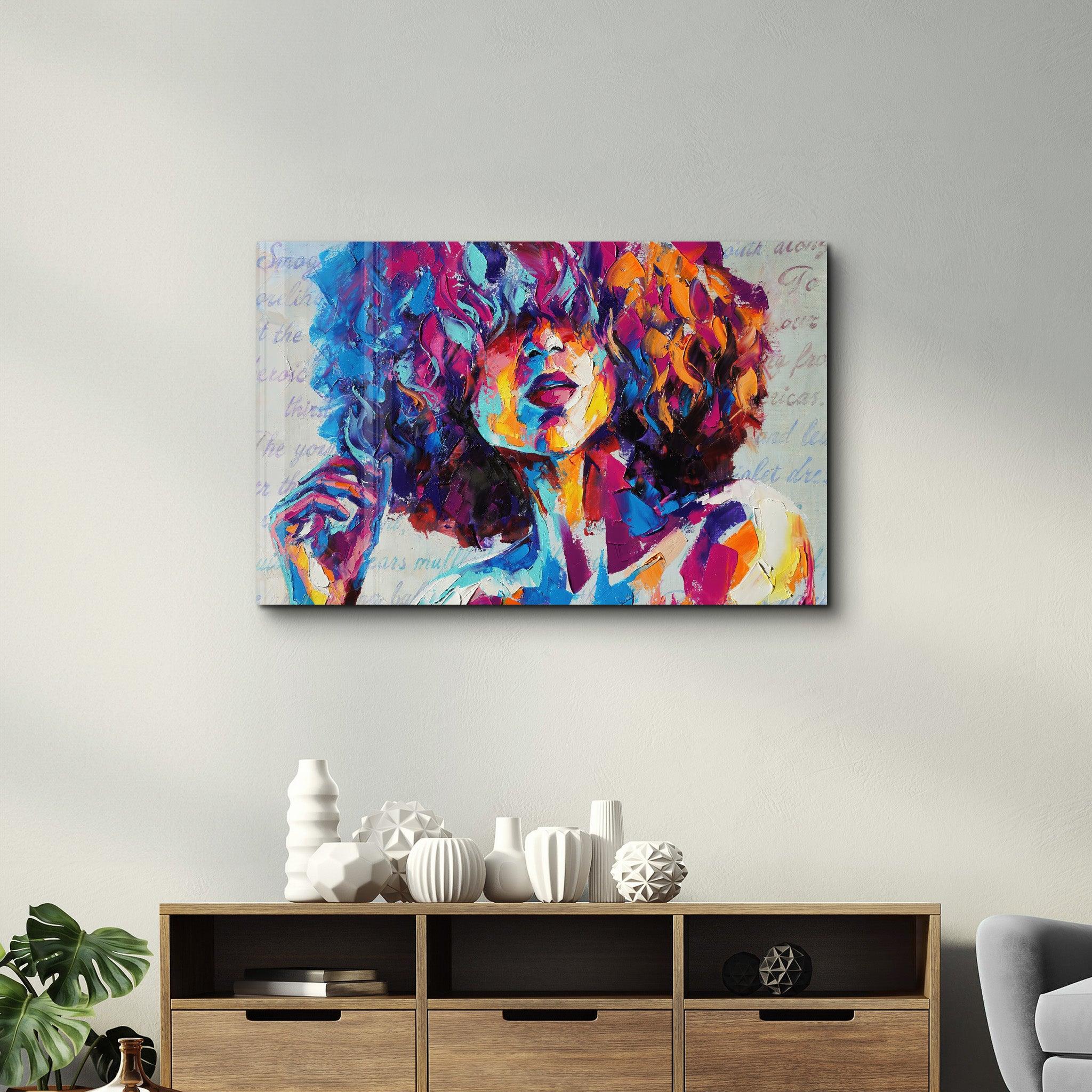 Abstract Painting | Glass Wall Art - Artdesigna