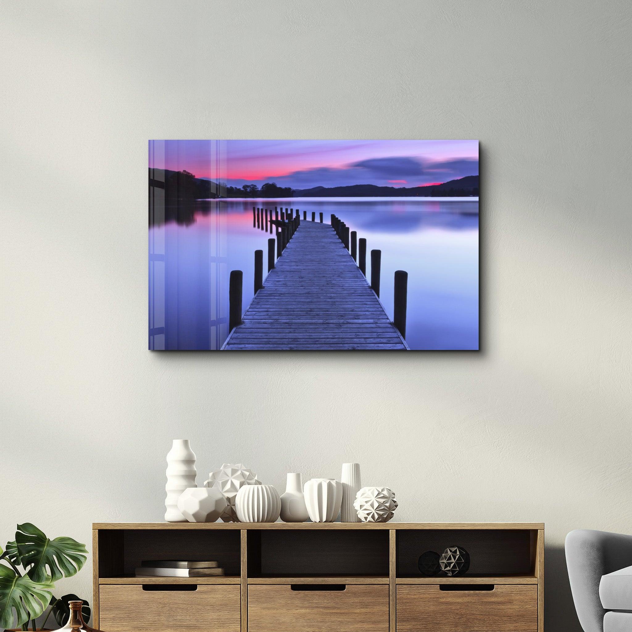 Pier 6 | Glass Wall Art - Artdesigna