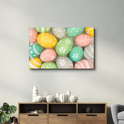 Eggs | Glass Wall Art - Artdesigna