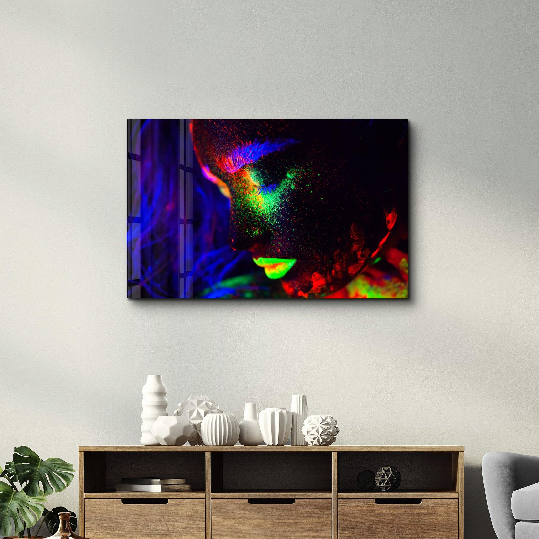 Glowing in the Dark | Glass Wall Art - Artdesigna