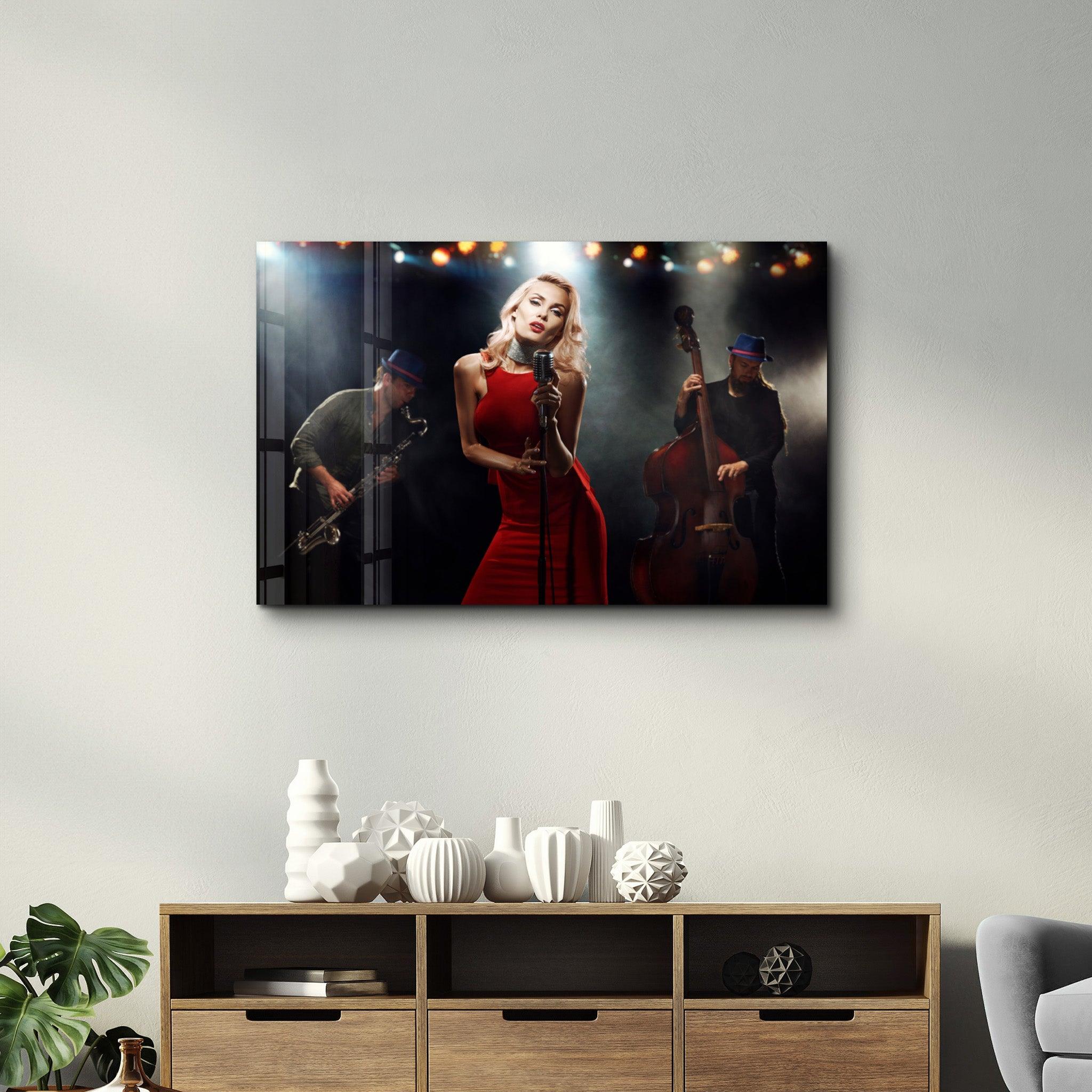 Musician | Glass Wall Art - Artdesigna