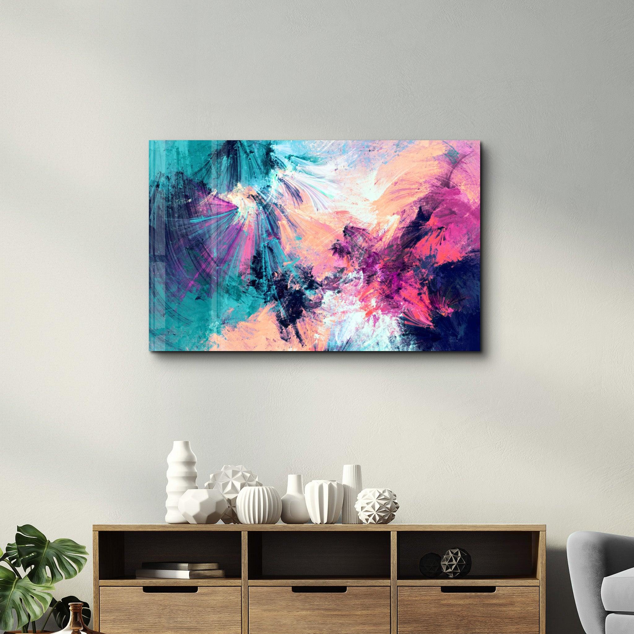 Color Surf | Glass Wall Art - Artdesigna