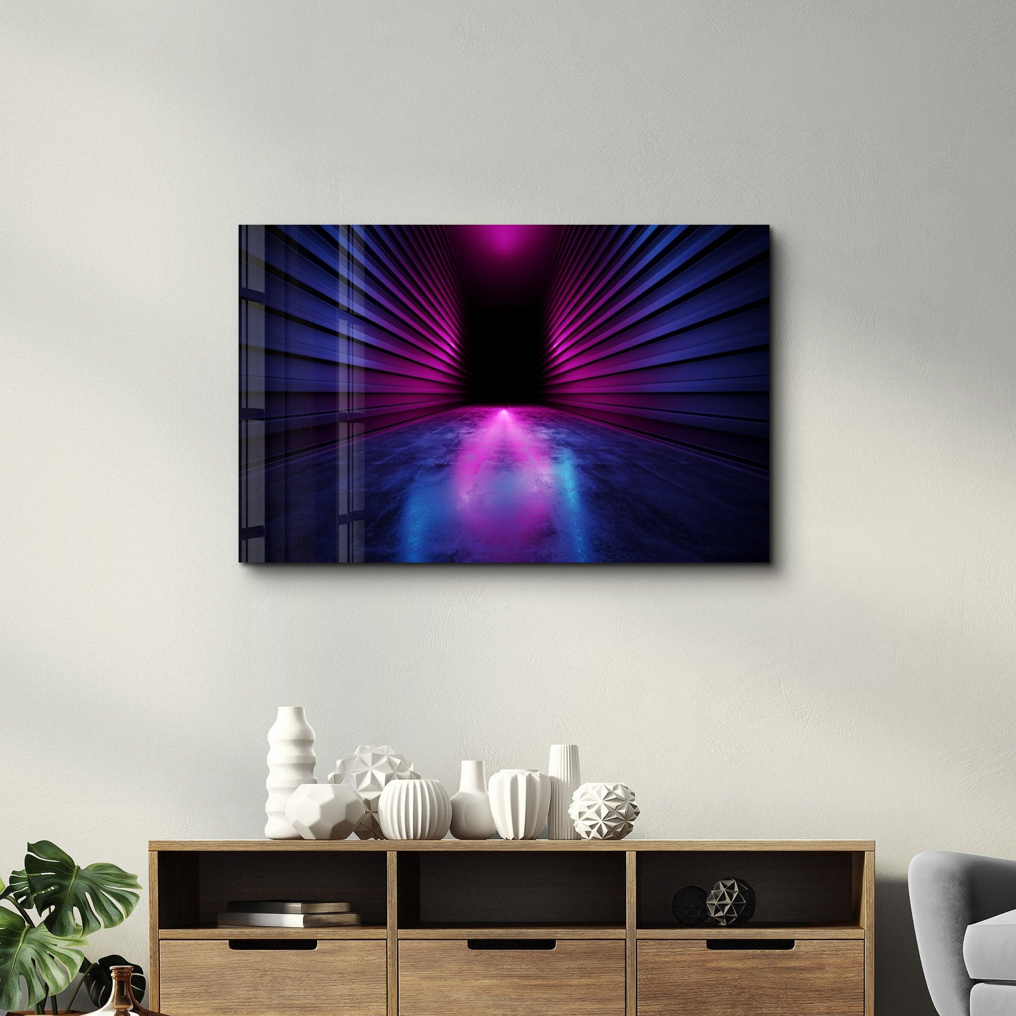 Neon Xwhere | Glass Wall Art - Artdesigna