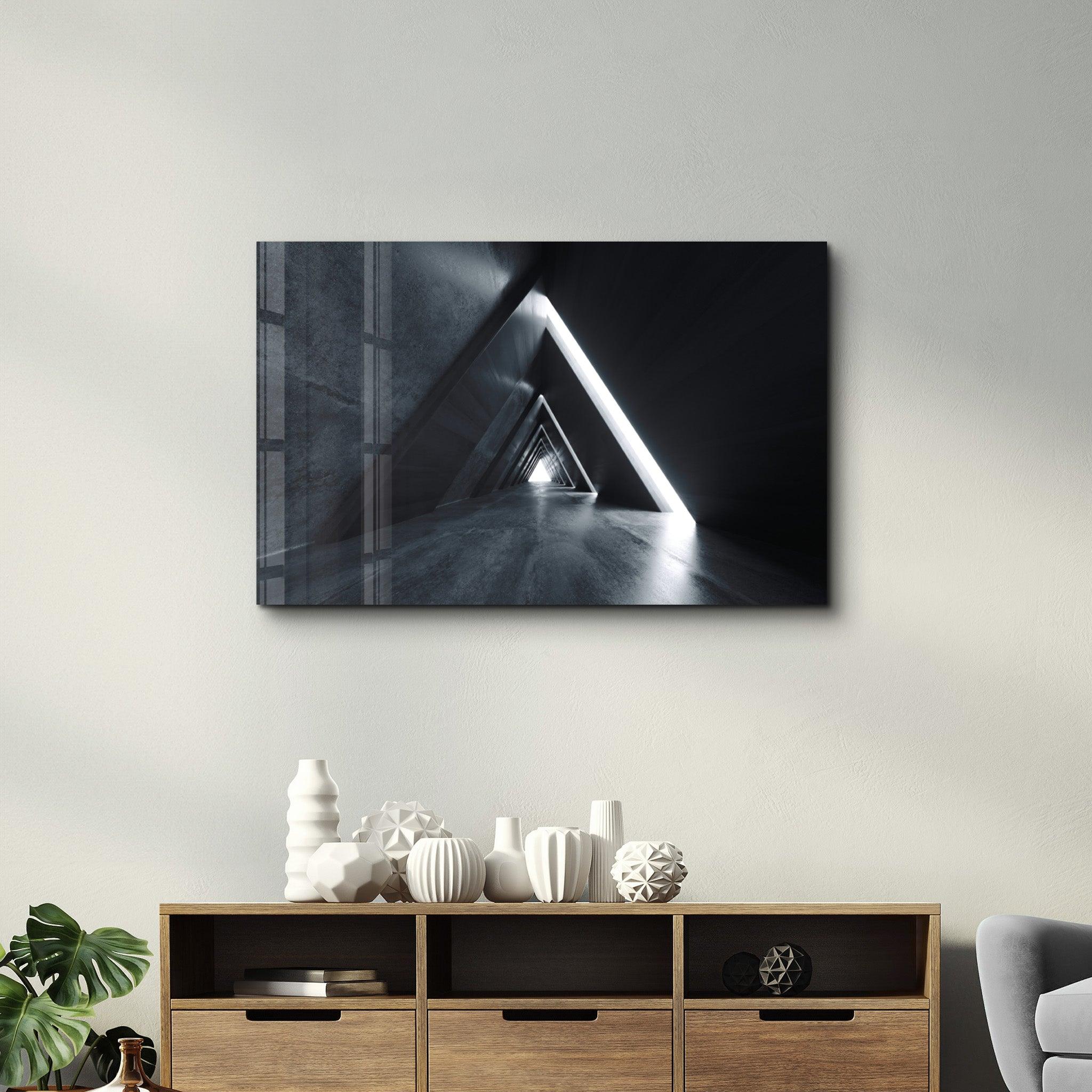 Triangular | Glass Wall Art - Artdesigna