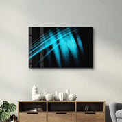 Blue Pattern | Glass Wall Art - Artdesigna