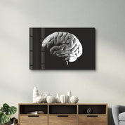 Brain Lines | Glass Wall Art - Artdesigna