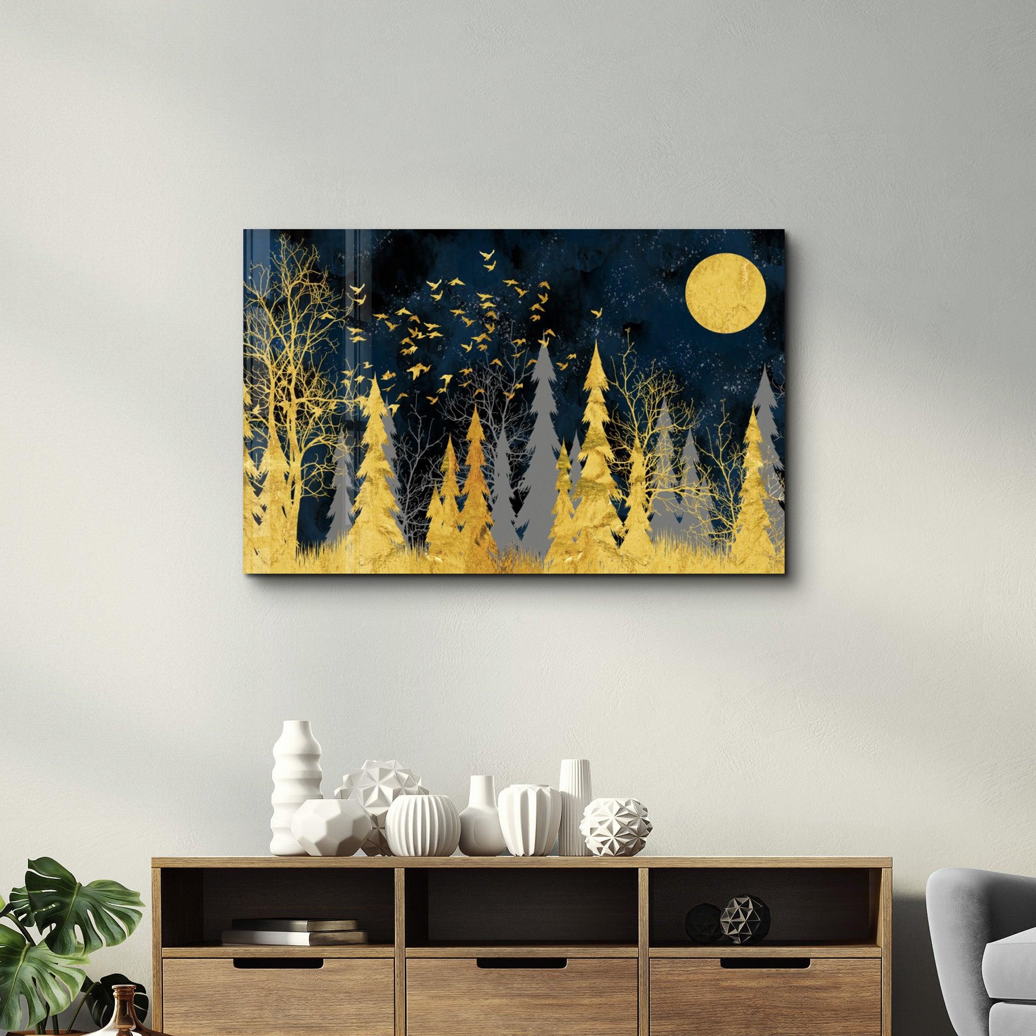 Cute Forest7 | Glass Wall Art - Artdesigna