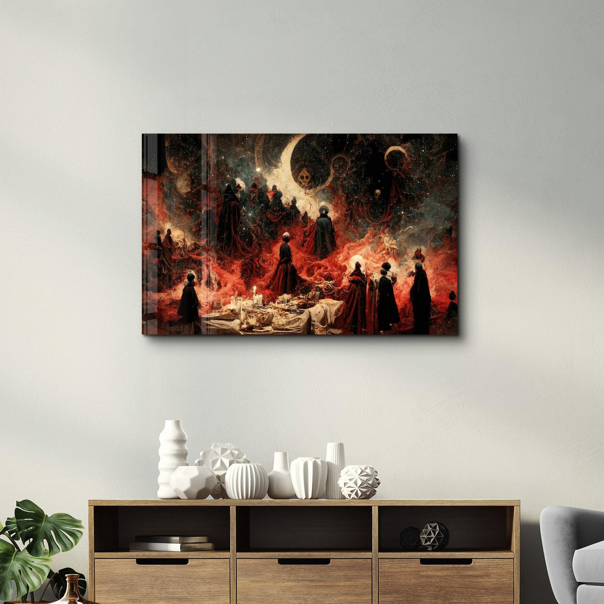 Meeting on the Dark Side | Secret World Collection Glass Wall Art - Artdesigna