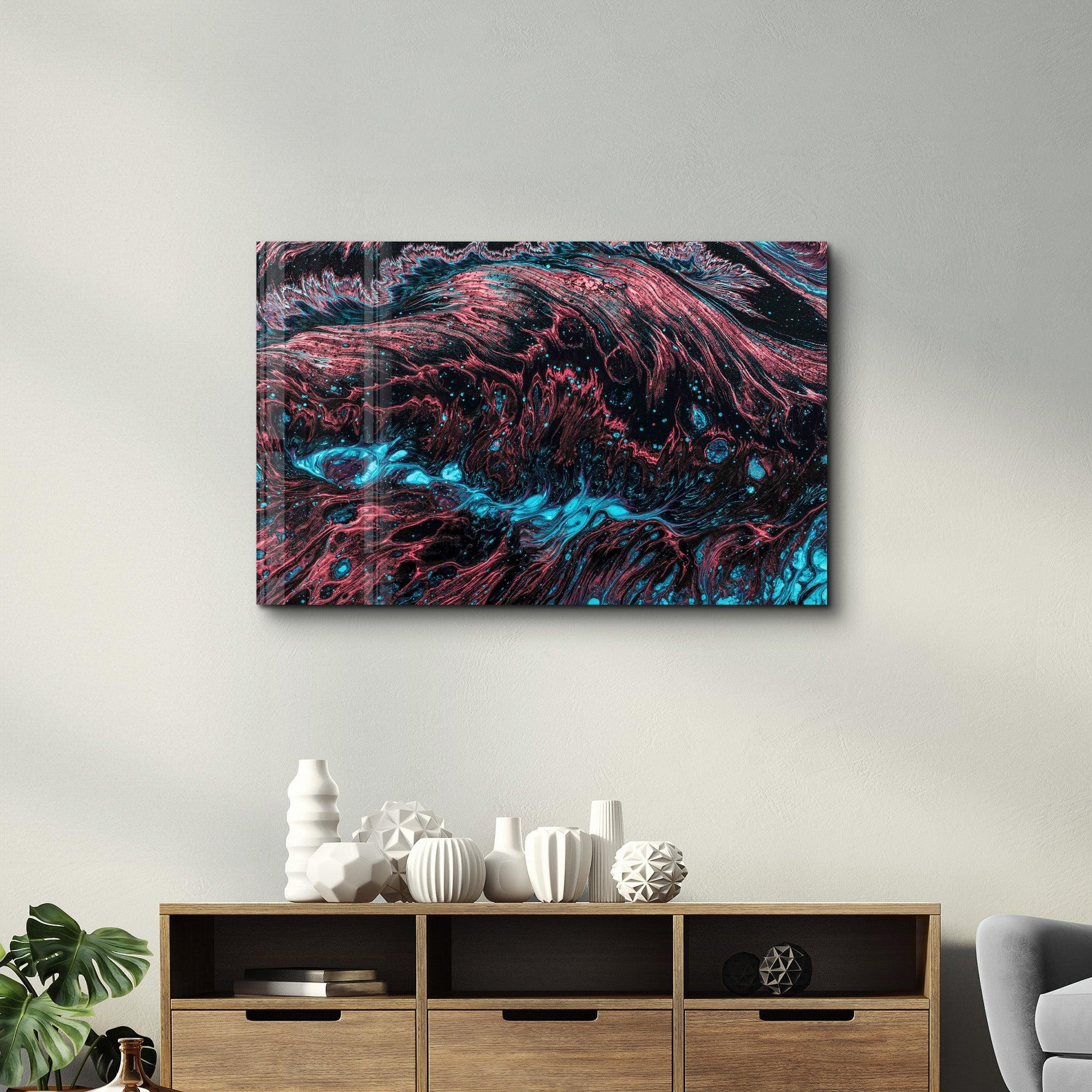 Color Waves | Designer's Collection Glass Wall Art - Artdesigna