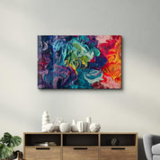 Dance of Oil Paints | Glass Wall Art - Artdesigna