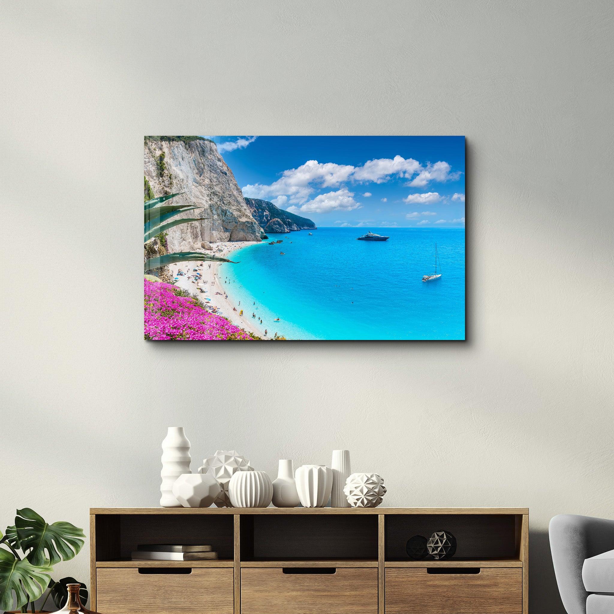 Heaven Beach | Glass Wall Art - Artdesigna