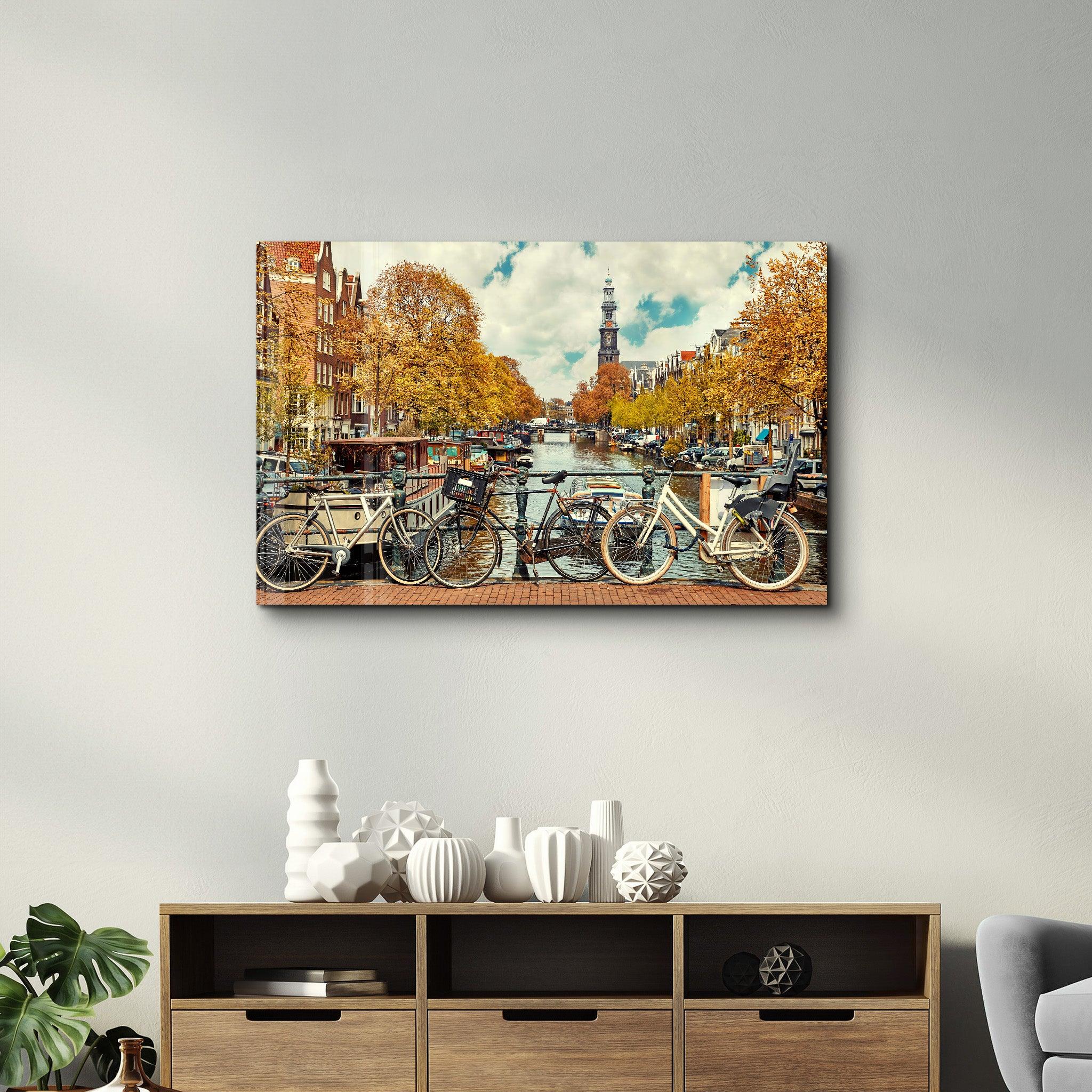 Beauty of Amsterdam | Glass Wall Art - Artdesigna