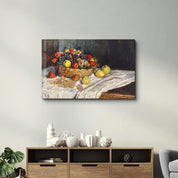 Apples and Grapes (1879–1880) by Claude Monet | Glass Wall Art - Artdesigna