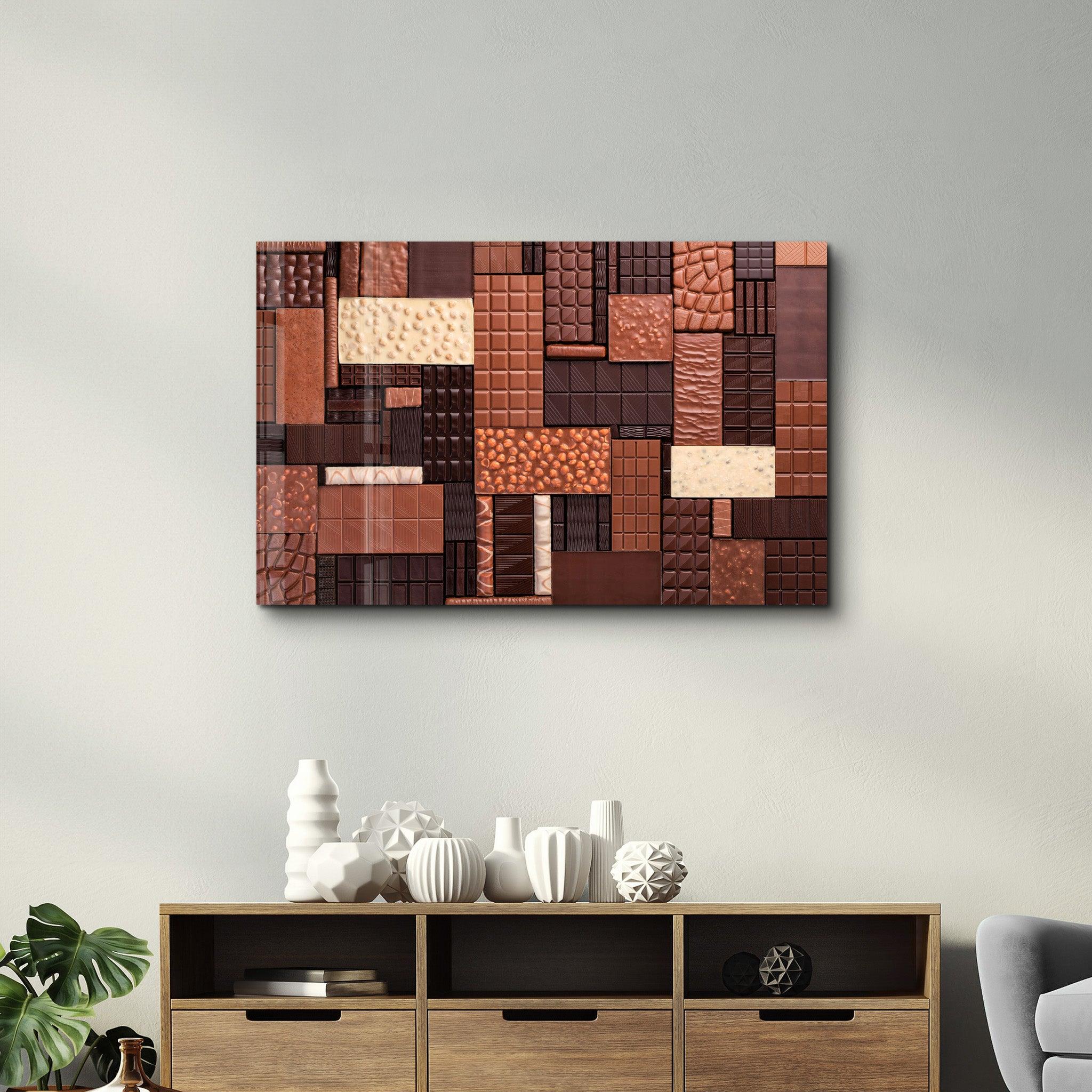 Chocolate Bar | Glass Wall Art - Artdesigna