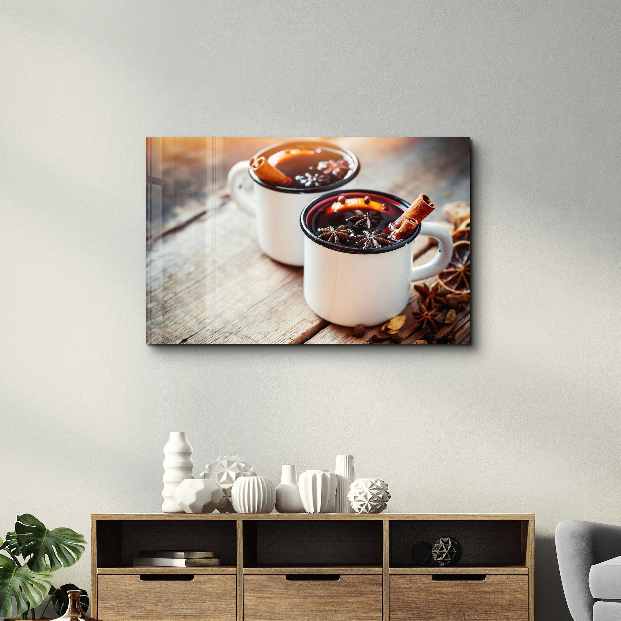 Mulled Wine | Glass Wall Art - Artdesigna