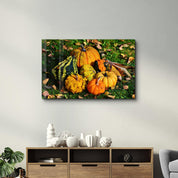 Pumpkins | Glass Wall Art - Artdesigna